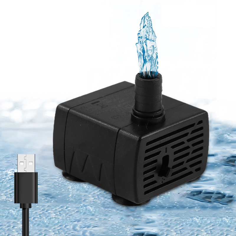 Water Pump Submersible Mini - فائقة الهدوء USB خزان حوض للأسماك