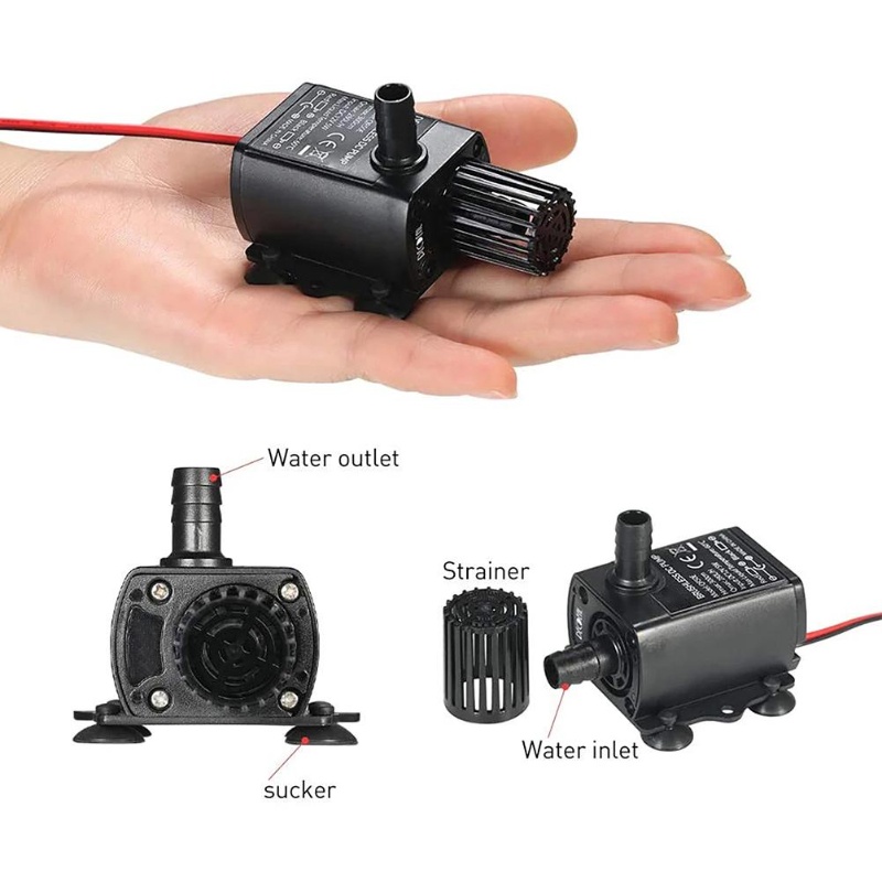 مضخة غاطسة صغيرة فائقة الهدوء  - مراجعة Water Pump Submersible Mini وسعره
