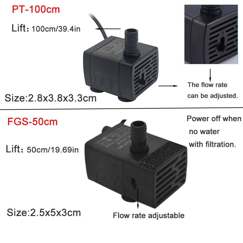 مضخة ترشيح هادئة للغاية تعمل ب - مراجعة Water Pump Submersible Mini وسعره