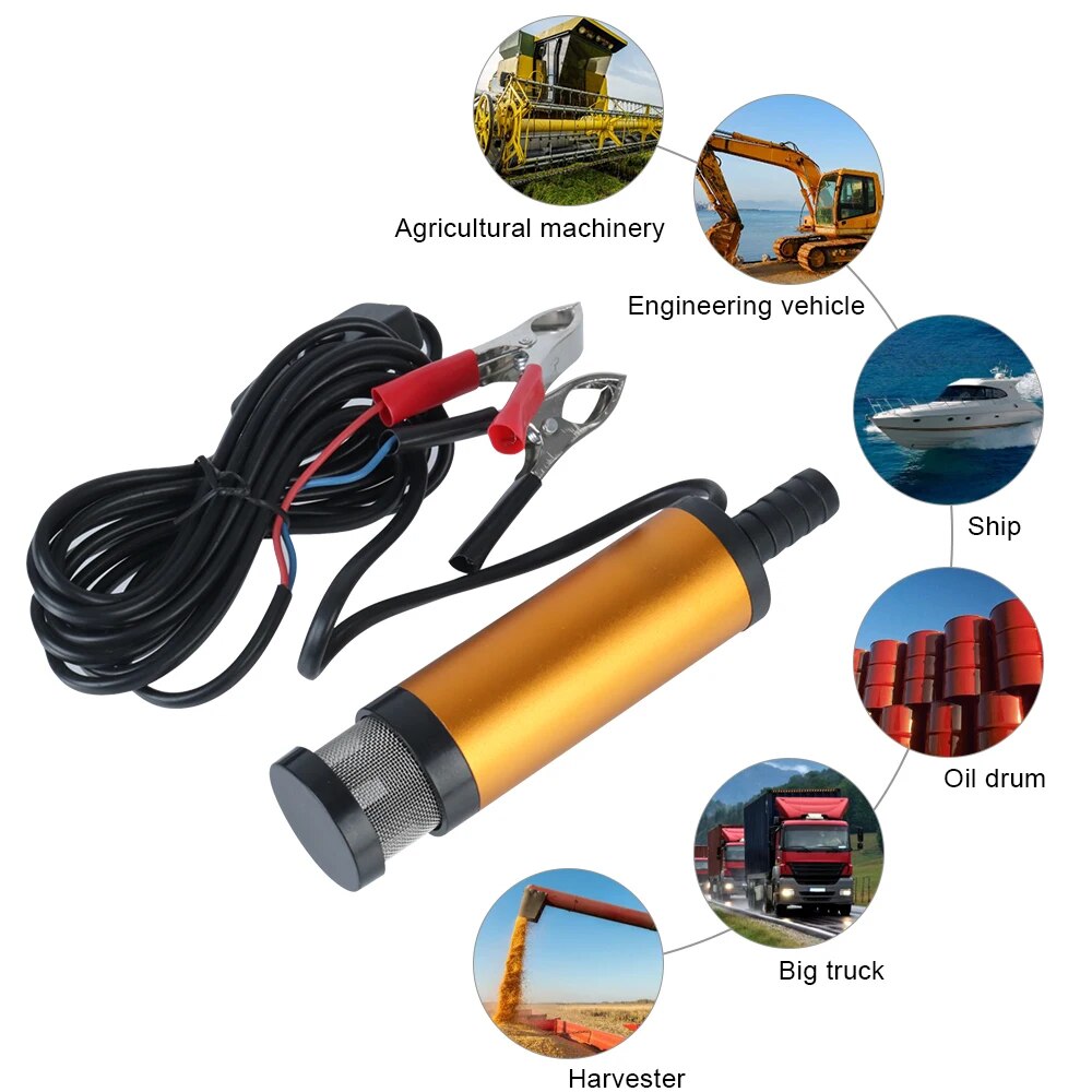 سيارة مضخة زيت كهربائية مقشر س - مراجعة Water Pump Submersible Mini وسعره