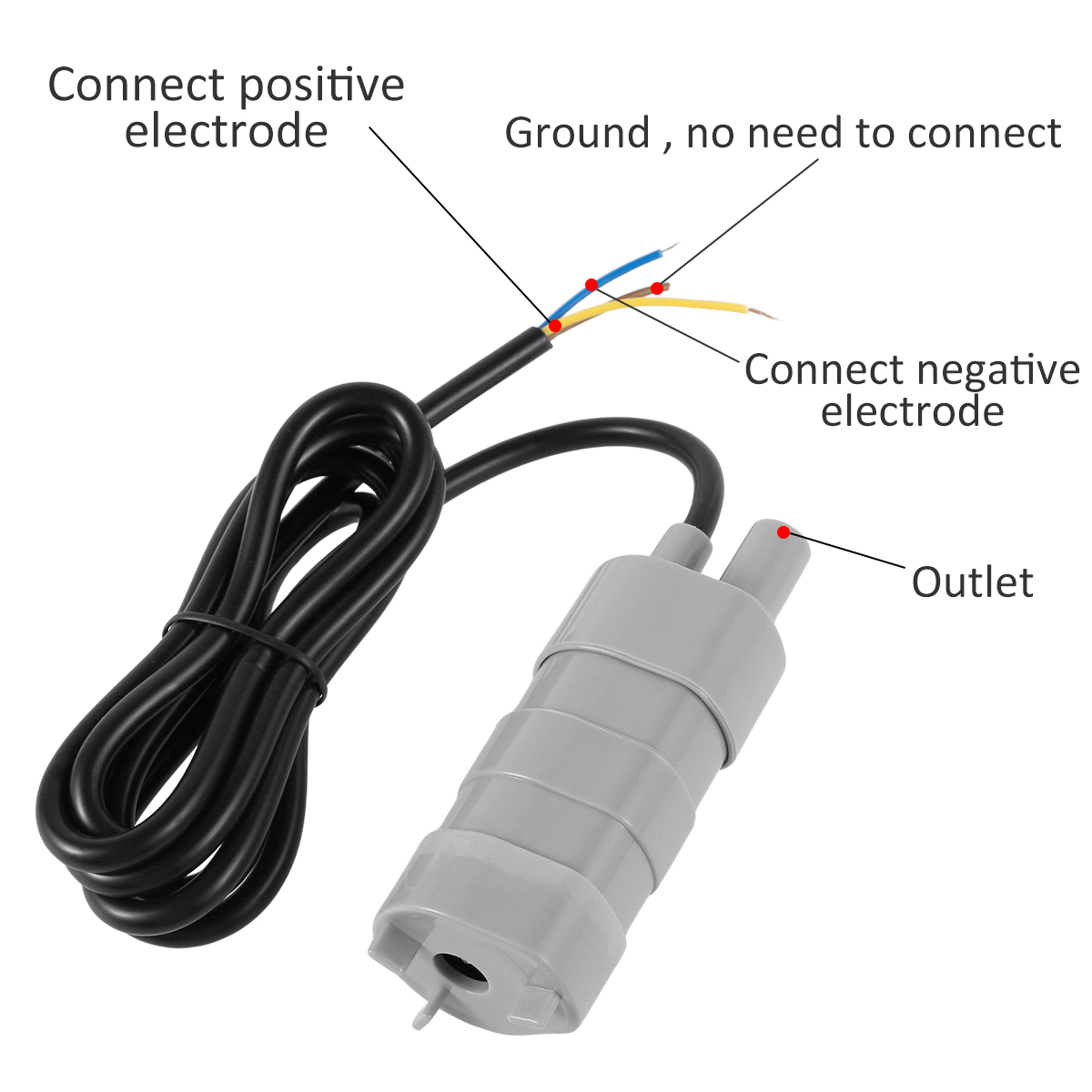 مضخة مياه صغيرة تيار مستمر 12  - مراجعة Water Pump Submersible Mini وسعره